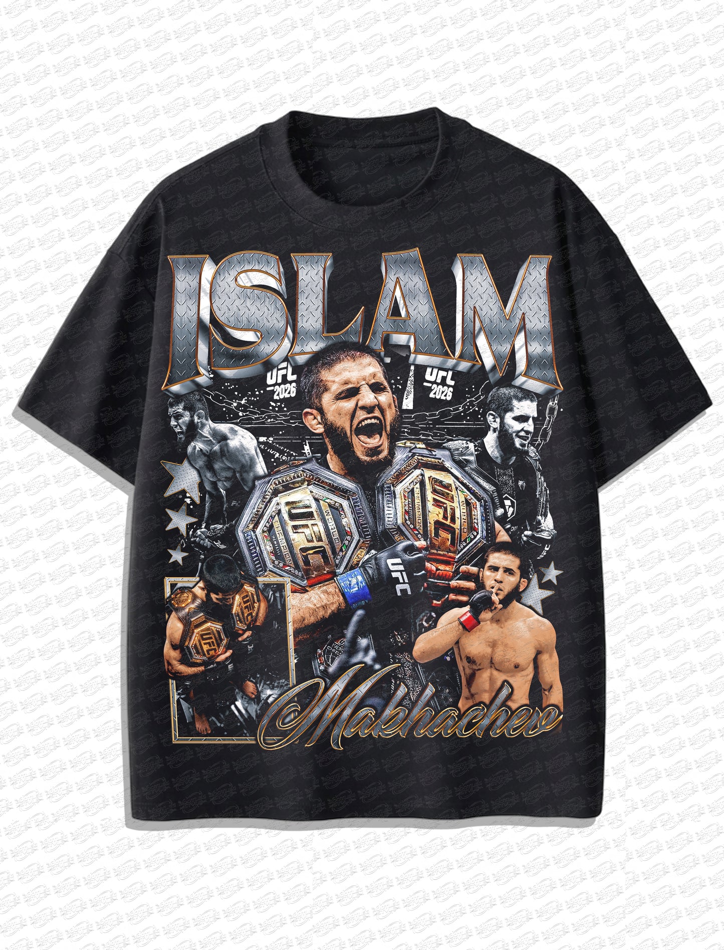 Islam Makhachev “Legacy of a Champion” Vintage T-Shirt – Retro MMA Bootleg Style
