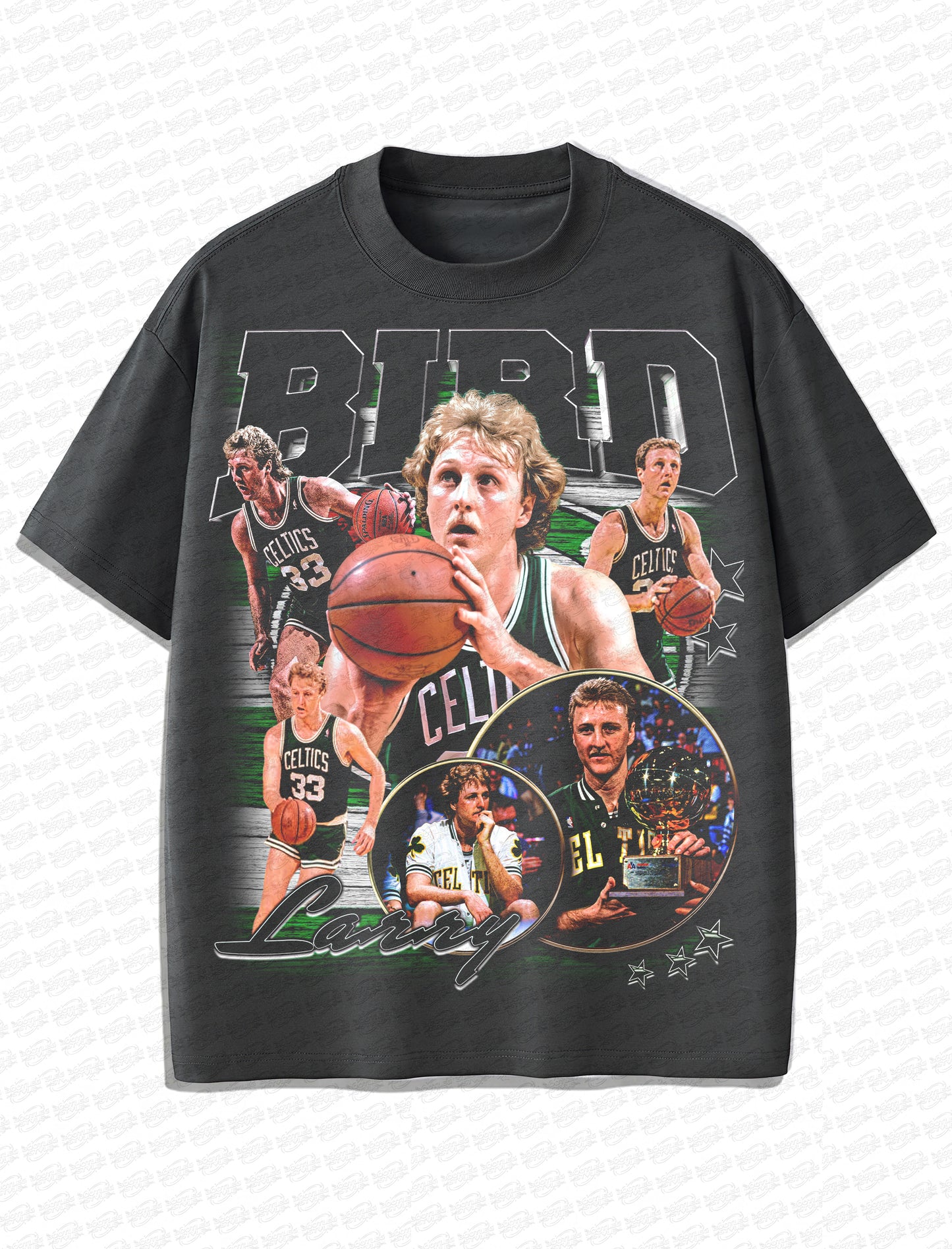 Larry Bird Vintage T-Shirt – Retro NBA Bootleg Style