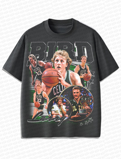 Larry Bird Vintage T-Shirt – Retro NBA Bootleg Style