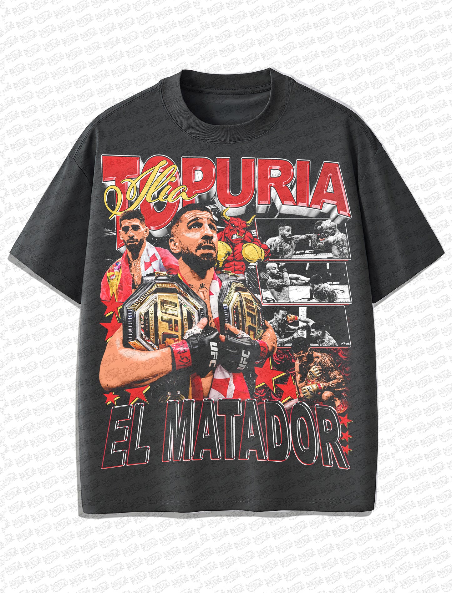 Ilia Topuria Retro MMA vintage Style
