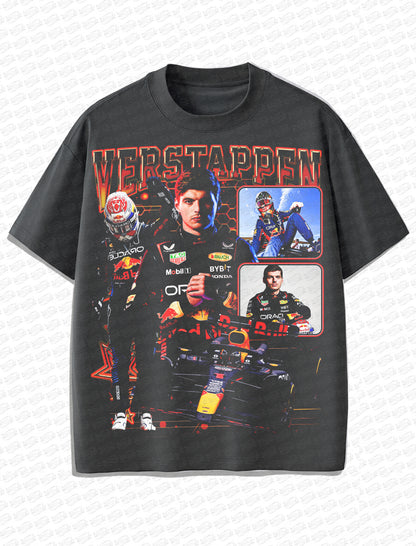 Max Verstappen Vintage T-Shirt – Retro F1 Bootleg Style