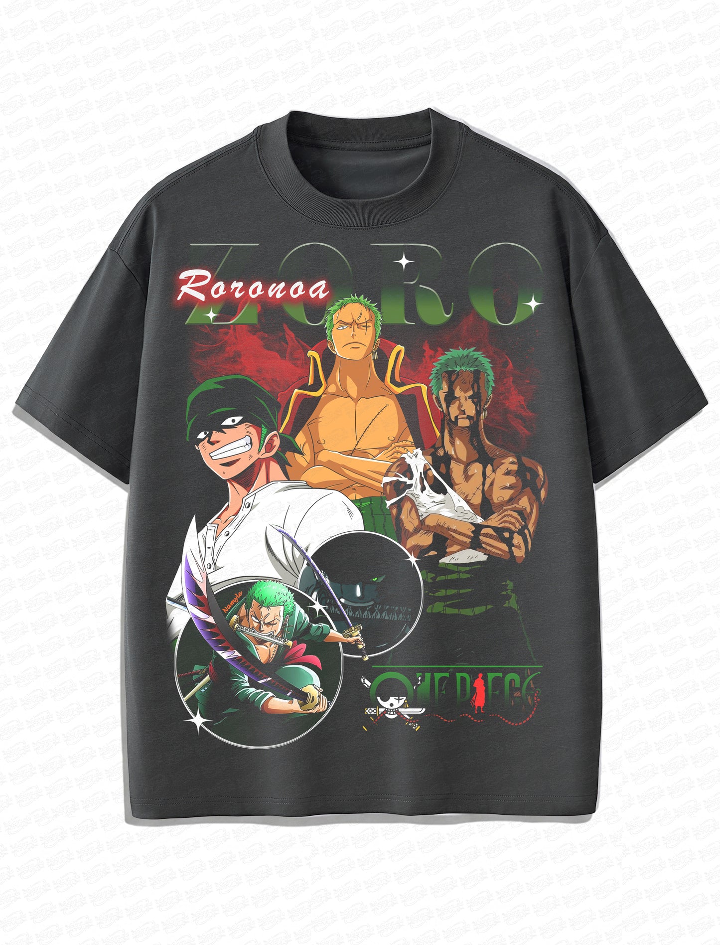 Roronoa Zoro Vintage T-Shirt – Retro Anime Bootleg Style