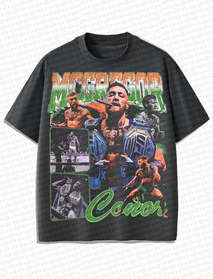Conor McGregor “The Notorious” Vintage T-Shirt – Retro MMA Bootleg Style