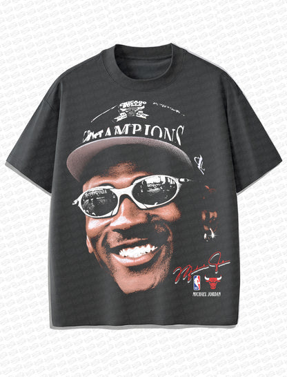 Michael Jordan Big Face Vintage T-Shirt – Retro NBA Bootleg Style