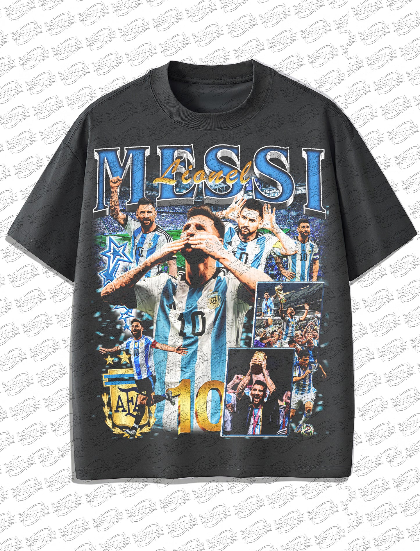 Messi World Cup 2026 Vintage Bootleg T-shirt – Argentina