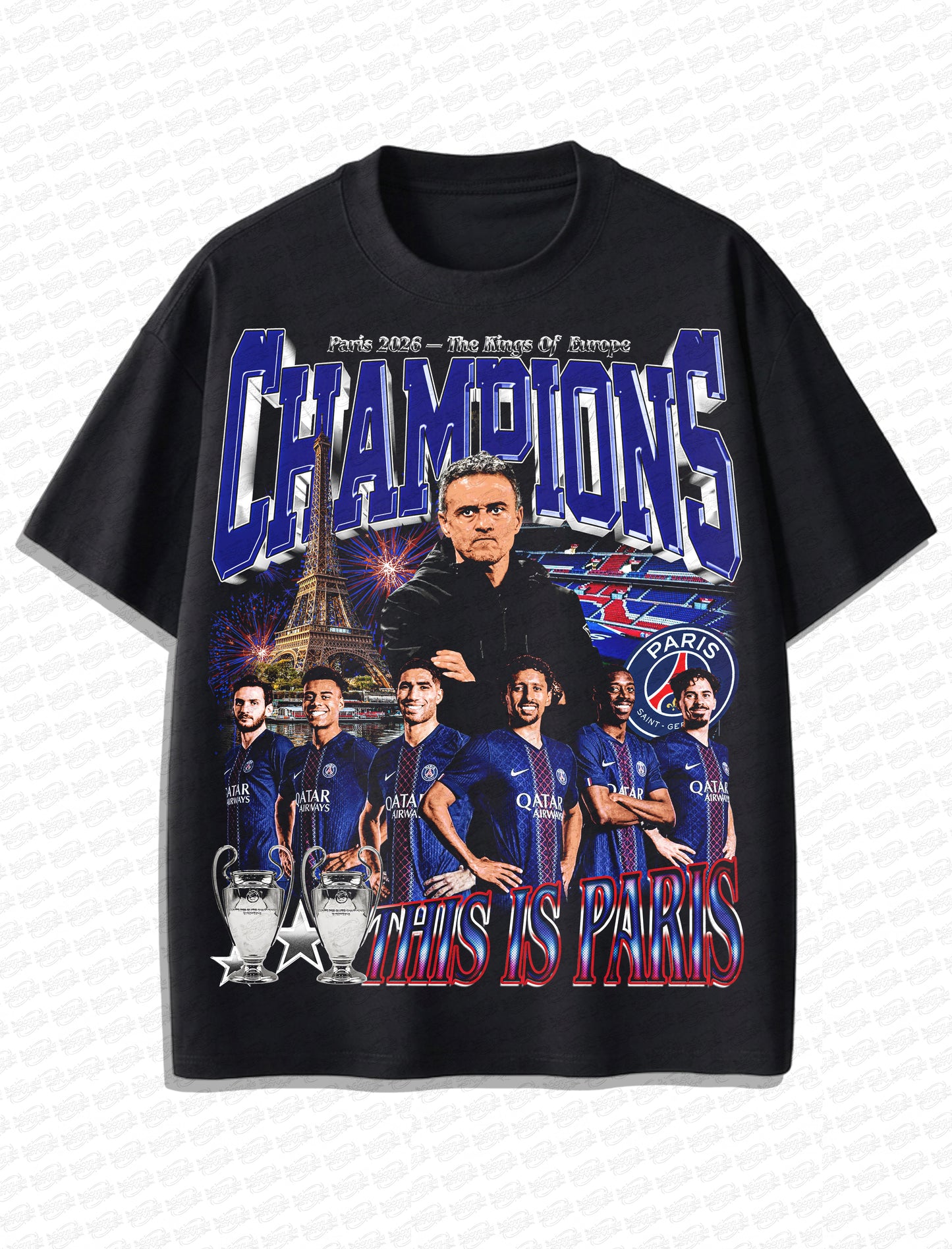 Paris Saint-Germain F.C. Champions Vintage T-Shirt – Retro Football Bootleg Style