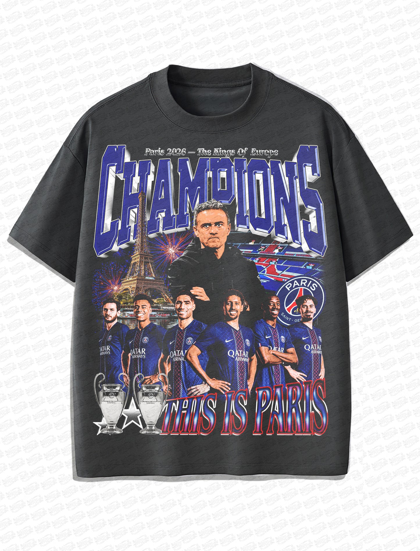 Paris Saint-Germain F.C. Champions Vintage T-Shirt – Retro Football Bootleg Style