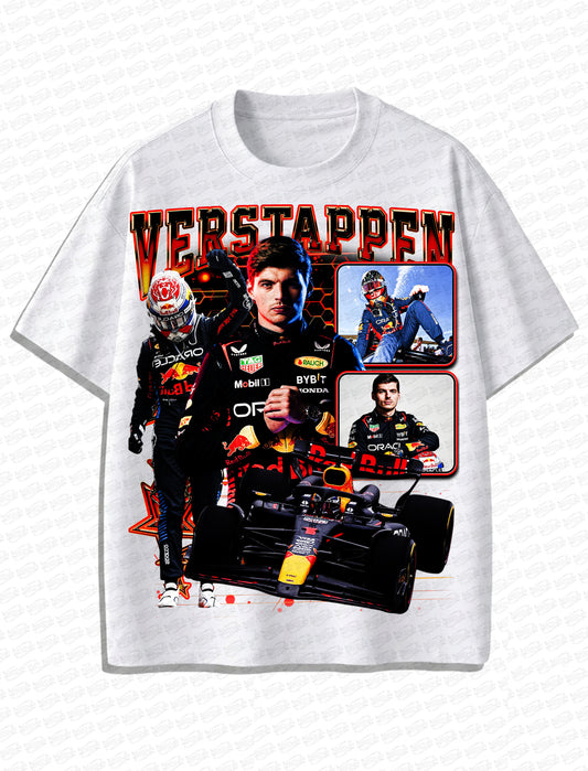 Max Verstappen Vintage T-Shirt – Retro F1 Bootleg Style