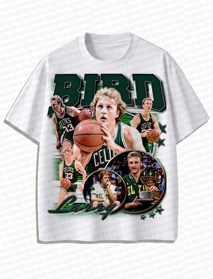 Larry Bird Vintage T-Shirt – Retro NBA Bootleg Style