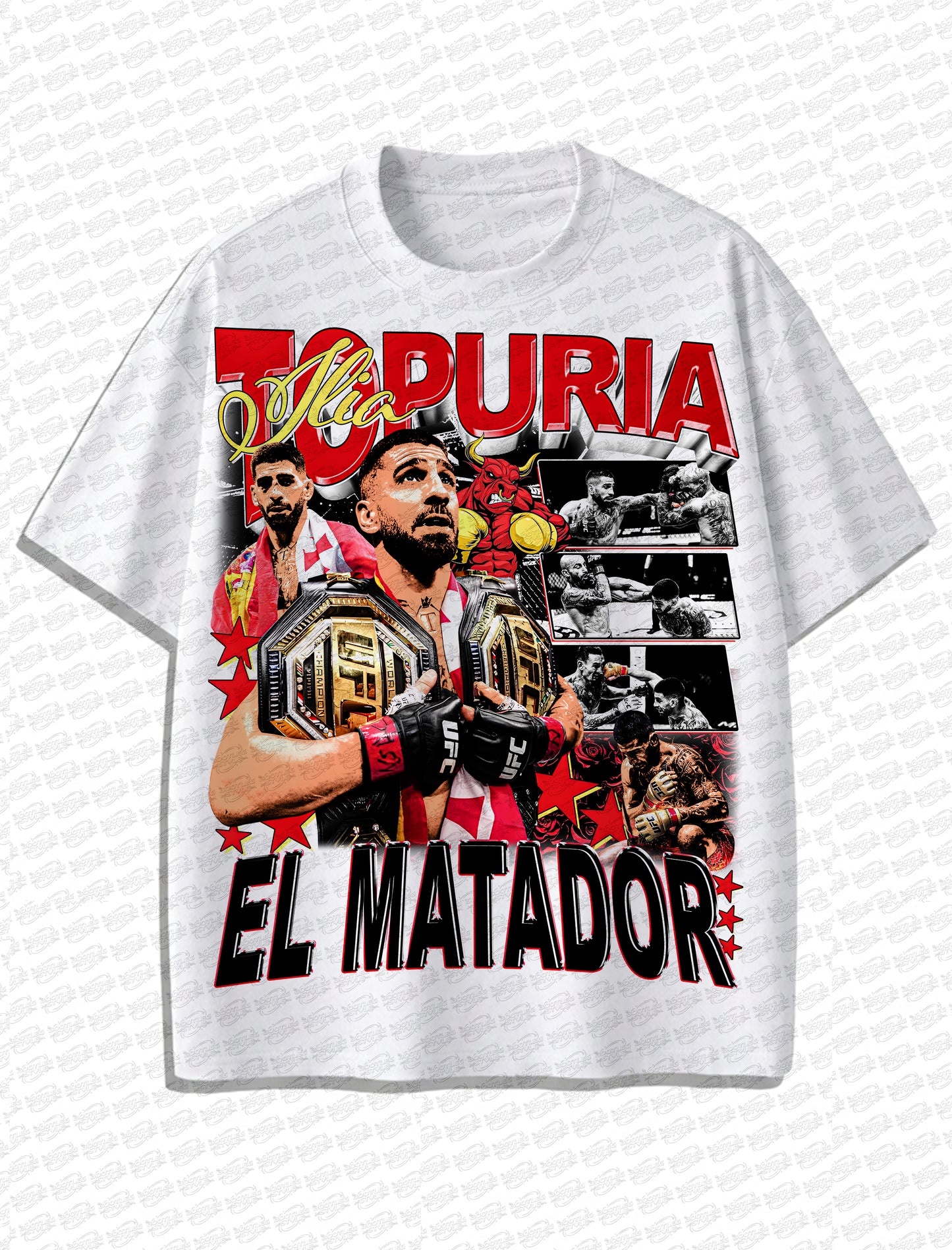 Ilia Topuria Retro MMA vintage Style
