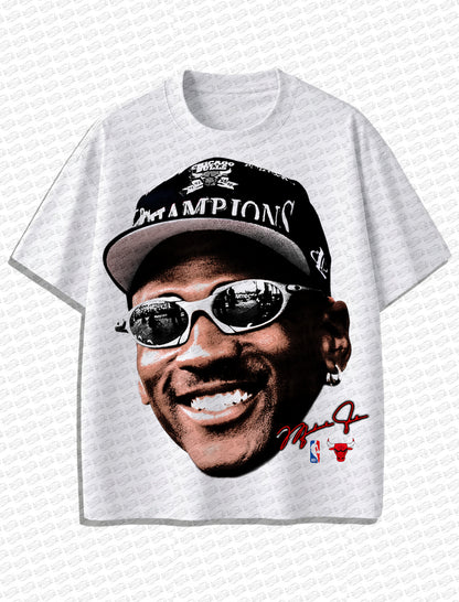 Michael Jordan Big Face Vintage T-Shirt – Retro NBA Bootleg Style