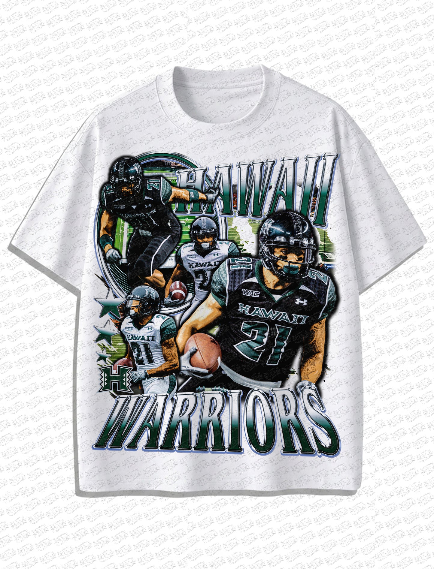 Hawaii Warriors Football “Island Legacy” Vintage T-Shirt – Retro Bootleg Style