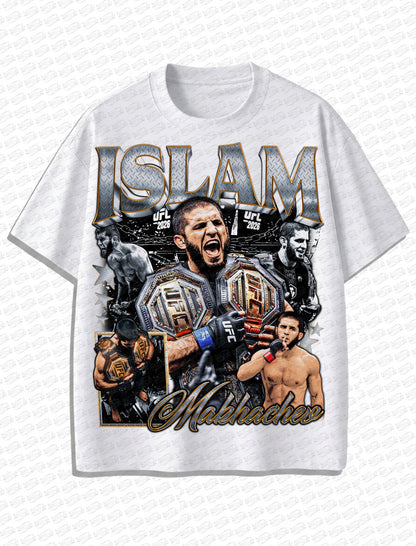Islam Makhachev “Legacy of a Champion” Vintage T-Shirt – Retro MMA Bootleg Style