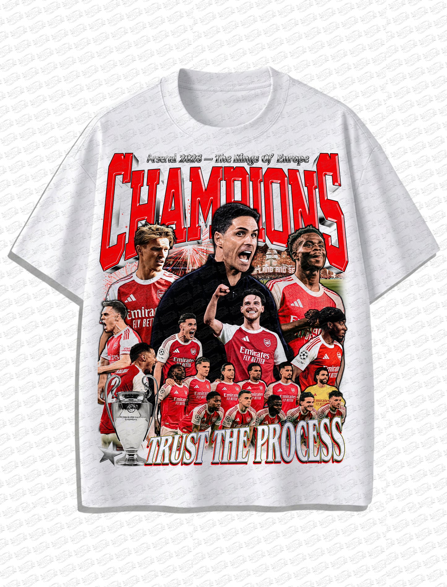 Arsenal “Champions 2026” Vintage T-Shirt – Retro Football Bootleg Style