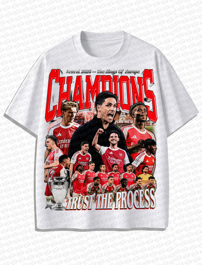 Arsenal “Champions 2026” Vintage T-Shirt – Retro Football Bootleg Style
