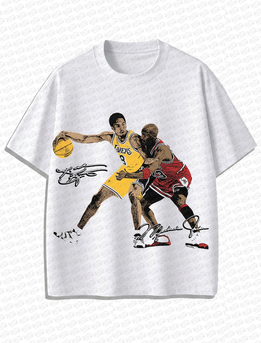 Kobe Bryant x Michael Jordan “Legends Never Die” Vintage T-Shirt – Retro NBA Bootleg Style